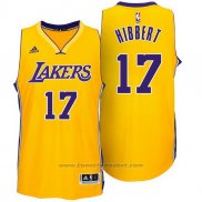 Maglia Los Angeles Lakers Roy Hibbert #17 Giallo