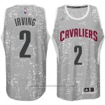 Maglia Luci Della Citta Cleveland Cavaliers Kyrie Irving #2 Grigio