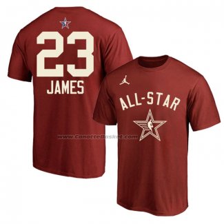 Maglia Manica Corta All Star 2024 LeBron James Rosso