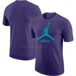 Maglia Manica Corta Charlotte Hornets Essential Jumpman Viola
