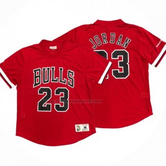 Maglia Manica Corta Chicago Bulls Michael Jordan NO 23 Rosso2