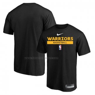 Maglia Manica Corta Golden State Warriors Practice Performance 2022-23 Nero