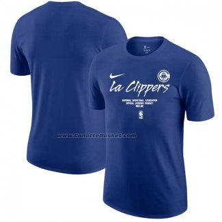 Maglia Manica Corta Los Angeles Clippers Blu