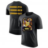 Maglia Manica Corta Los Angeles Lakers James Commemorative Nero