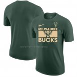 Maglia Manica Corta Milwaukee Bucks Verde