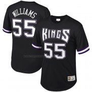 Maglia Manica Corta Sacramento Kings Jason Williams NO 55 Nero