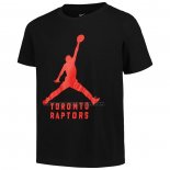 Maglia Manica Corta Toronto Raptors Essential Jumpman Nero