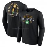 Maglia Manica Lunga Boston Celtics 2024 NBA Finals Champions Signature Nero
