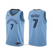 Maglia Memphis Grizzlies Justin Holiday #7 Statement Blu