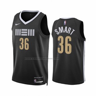 Maglia Memphis Grizzlies Marcus Smart #36 Citta 2023-24 Nero