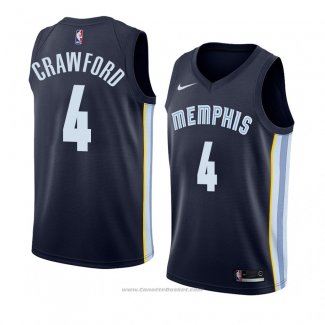 Maglia Memphis Grizzlies Markel Crawford #4 Icon 2018 Blu