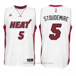 Maglia Miami Heat Amar'e Stoudemire #5 Bianco