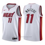 Maglia Miami Heat Dion Waiters #11 Association 2017-18 Bianco