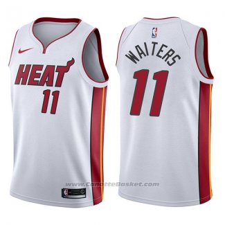 Maglia Miami Heat Dion Waiters #11 Association 2017-18 Bianco