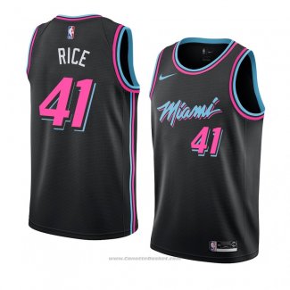 Maglia Miami Heat Glen Rice #41 Citta 2018-19 Nero