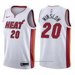 Maglia Miami Heat Justise Winslow #20 Association 2017-18 Bianco