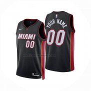 Maglia Miami Heat Personalizzate Icon 2024-25 Nero