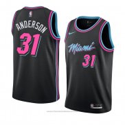 Maglia Miami Heat Ryan Anderson #31 Citta 2018-19 Nero