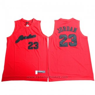 Maglia Michael Jordan #23 Rosso2 Nero