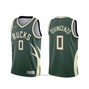 Maglia Milwaukee Bucks Donte DiVincenzo #0 Earned 2020-21 Verde