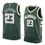 Maglia Milwaukee Bucks Ersan Ilyasova #23 Icon 2018 Verde