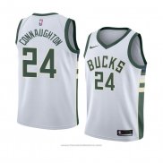 Maglia Milwaukee Bucks Pat Connaughton #24 Association 2018 Bianco