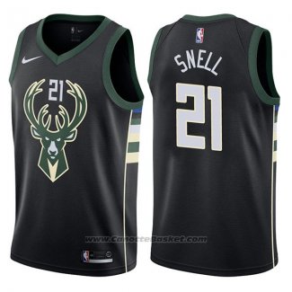 Maglia Milwaukee Bucks Tony Snell #21 Statement 2017-18 Nero