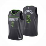 Maglia Minnesota Timberwolves Anthony Edwards No 5 Statement 2024-25 Grigio