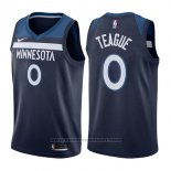 Maglia Minnesota Timberwolves Jeff Teague #0 Icon 2017-18 Blu