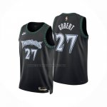 Maglia Minnesota Timberwolves Rudy Gobert No 27 Classic 2025-26 Nero