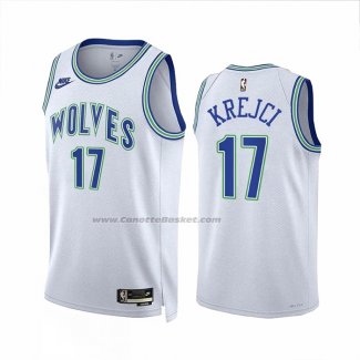 Maglia Minnesota Timberwolves Vit Krejci #17 Classic 2023-24 Bianco