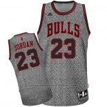 Maglia Moda Statico Chicago Bulls Michael Jordan #23 Grigio