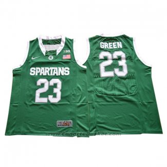 Maglia NCAA Michigan State Spartans Draymond Green #23 Verde