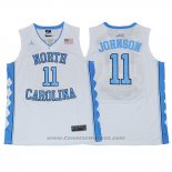Maglia NCAA North Carolina Tar Heels Brice Johnson #11 Bianco