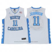 Maglia NCAA North Carolina Tar Heels Brice Johnson #11 Bianco