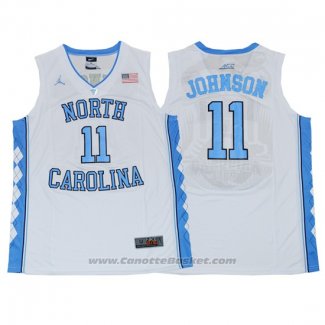 Maglia NCAA North Carolina Tar Heels Brice Johnson #11 Bianco