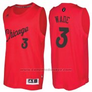 Maglia Natale 2016 Chicago Bulls Dwyane Wade #3 Rosso
