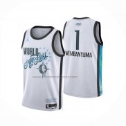 Maglia Nba All Star 2026 Victor Wembanyama No 1 Bianco