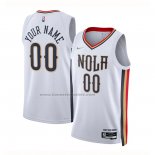 Maglia New Orleans Pelicans Personalizzate Citta 2021-22 Bianco