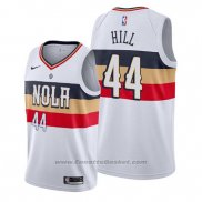 Maglia New Orleans Pelicans Solomon Hill #44 Earned Bianco