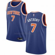 Maglia New York Knicks Carmelo Anthony NO 7 Icon Blu