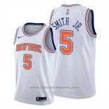 Maglia New York Knicks Dennis Smith Jr. #5 Statement Bianco