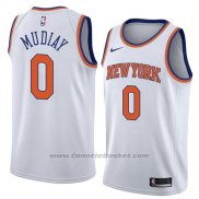 Maglia New York Knicks Emmanuel Mudiay #0 Association 2018 Bianco