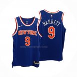 Maglia New York Knicks Rj Barrett #9 Icon Autentico Blu