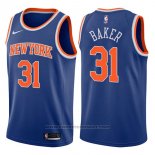 Maglia New York Knicks Ron Baker #31 Icon 2017-18 Blu
