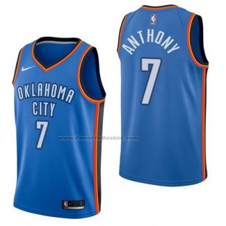 Maglia Oklahoma City Thunder Carmelo Anthony NO 7 Icon Blu