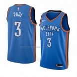 Maglia Oklahoma City Thunder Chris Paul NO 3 Icon Blu