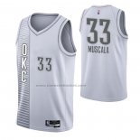 Maglia Oklahoma City Thunder Mike Muscala NO 33 Citta 2021-22 Bianco
