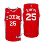 Maglia Philadelphia 76ers Ben Simmons #25 Rosso