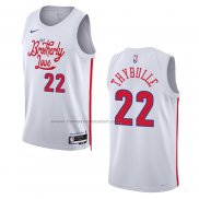 Maglia Philadelphia 76ers Matisse Thybulle #22 Citta 2022-23 Bianco